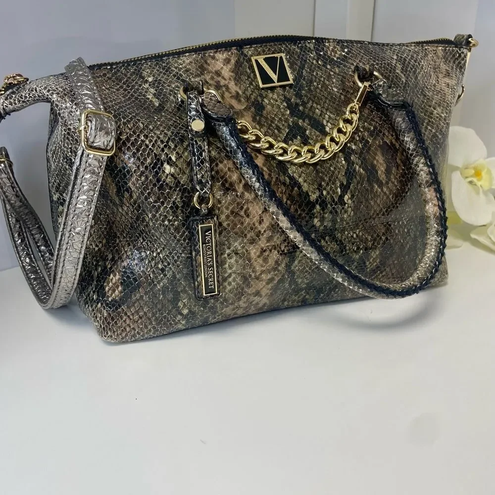 Victoria's Secret Snakeskin Satchel